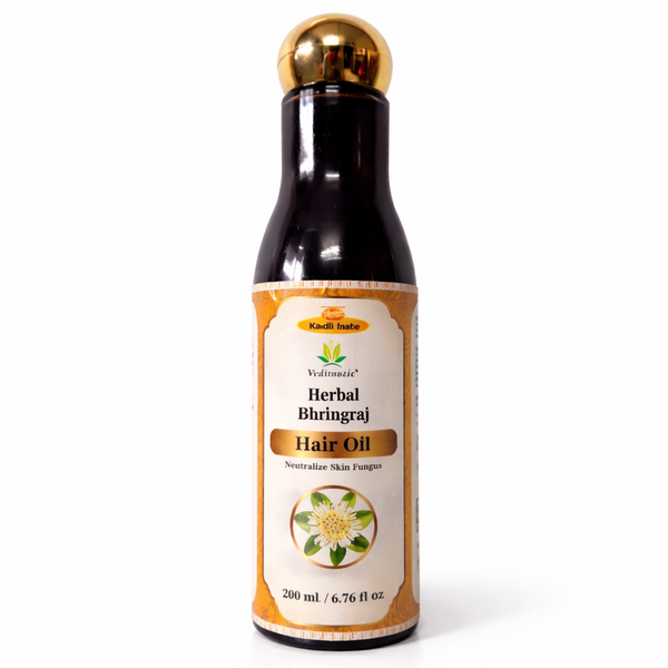 Khadi India Vedimatic Herbal Bhringraj Hair Oil – Hair Strengthening & Scalp Care Oil