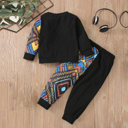 Venutaloza Baby Set Black Graphic Print & Cami T-shirt & Pant.